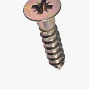 Pozi ravni vijci za drvo s upuštenom glavom oblika Z Čelik - kaljen - žuto pocinčano