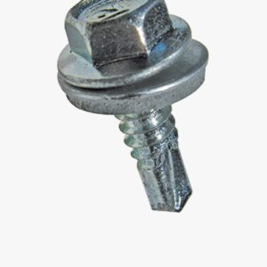 Građevinski samobušeći vijci s brtvenom podloškom Čelik - kaljen - pocinčan plavo