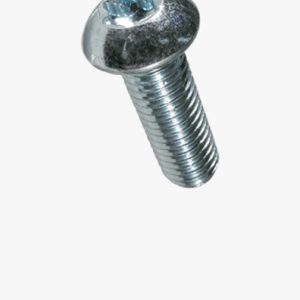 Heksalobularni (6 režnja) vijci s utičnicom i gumbastom glavom s punim navojem Čelik - 08.8 / 8.8 (oznaka na glavi je odlučujuća) - pocinčano plavo