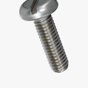 Strojni vijci s kružnom glavom s prorezom Nehrđajući čelik - A2