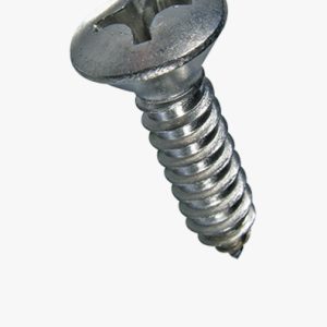 Phillips ovalni samorezni vijci s upuštenom glavom oblika H, ​​s konusnim krajem tipa C Nehrđajući čelik - A2