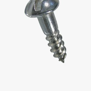 Vijci za drvo s okruglom glavom s prorezom Nehrđajući čelik - A2