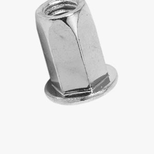 TUBTARA® HUPO/HSPO (HUT/FEF, HST/FEF) - Slijepe zakivne matice s ravnom glavom, puni šesterokutni prihvat, otvoreni kraj Čelik - pocinčan