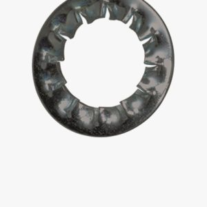 Nazubljene sigurnosne podloške tip J, unutarnji nazubljeni Opružni čelik - crni