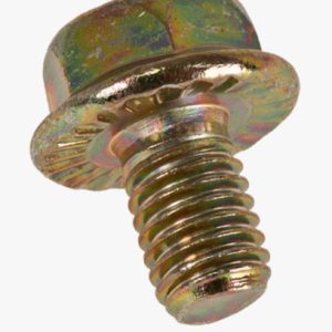 Nazubljeni šesterokutni vijci s glavom prirubnice Čelik - 8.8 - žuto pocinčano