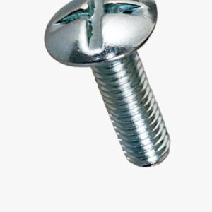 Vijci s rešetkastom glavom s prorezom, djelomično / punim navojem Čelik - 4.8 - plavo pocinčano