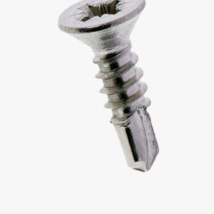 Pozi ravni samobušeći vijci s upuštenom glavom oblik Z Nehrđajući čelik - A2