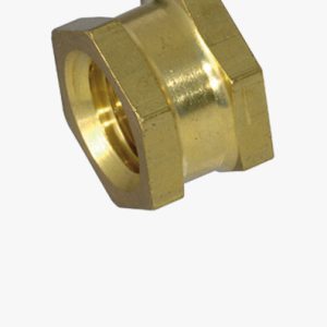 Navojni umetci za umetanje oblika A šesterokutni bez ramena, s navojem za provrt, za termoplaste i duroplaste Mjed - obična